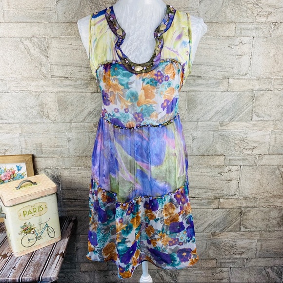 Anthropologie Petanu by pashma silk tunic dress - Picture 2 of 8